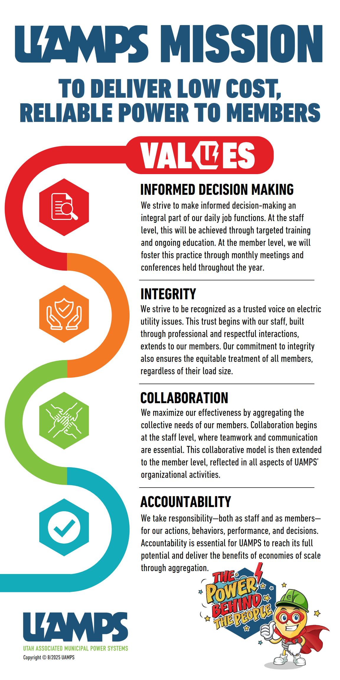 UAMPS Mission and Values descrition and information.
